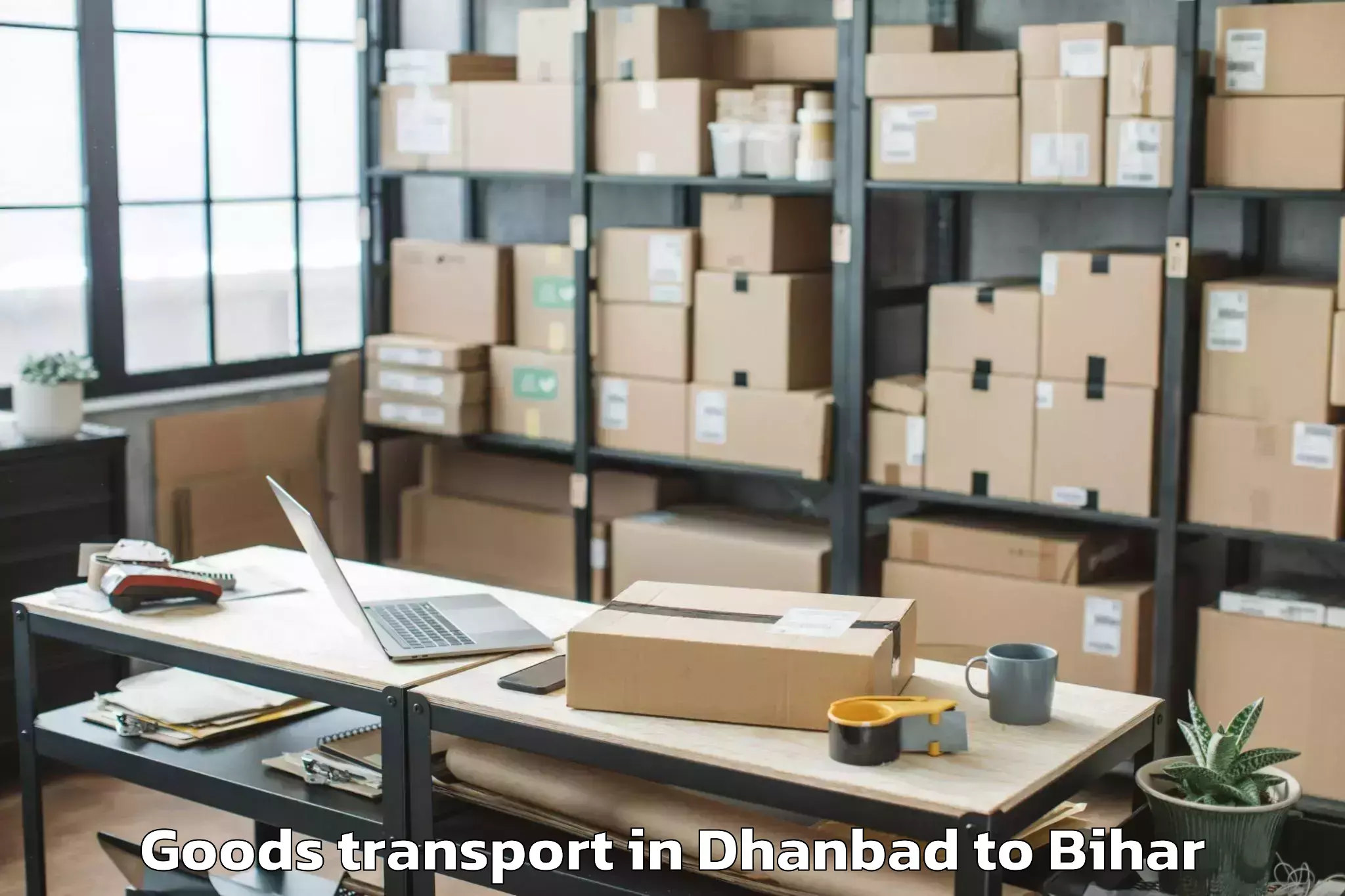 Easy Dhanbad to Bhabhua Goods Transport Booking